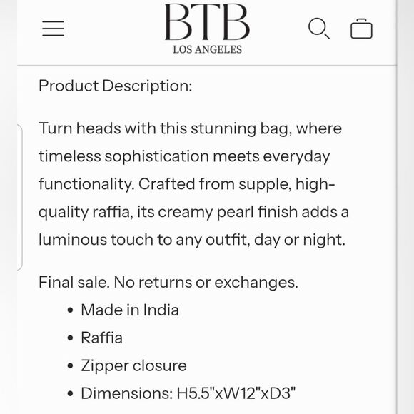 Chic Black MAEVE Pearl HOBO Bag!!! GORGEOUS!!! NWT!!! REDUCED PRICE!!! - Picture 4 of 4